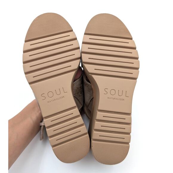 Soul Naturalizer Goodtimes Slingback Wedge Sandals Women's Size US6M EU36 - Picture 7 of 10
